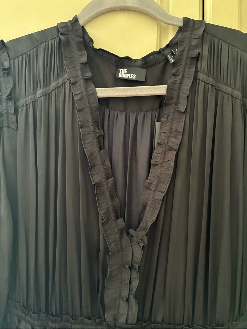 NWT THE KOOPLES BLACK MIDI DRESS SZ L - Picture 8 of 12
